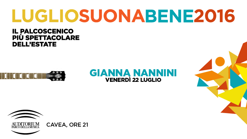 Gianna Nannini "Hitstory Tour 2016" a Luglio Suona Bene 2016